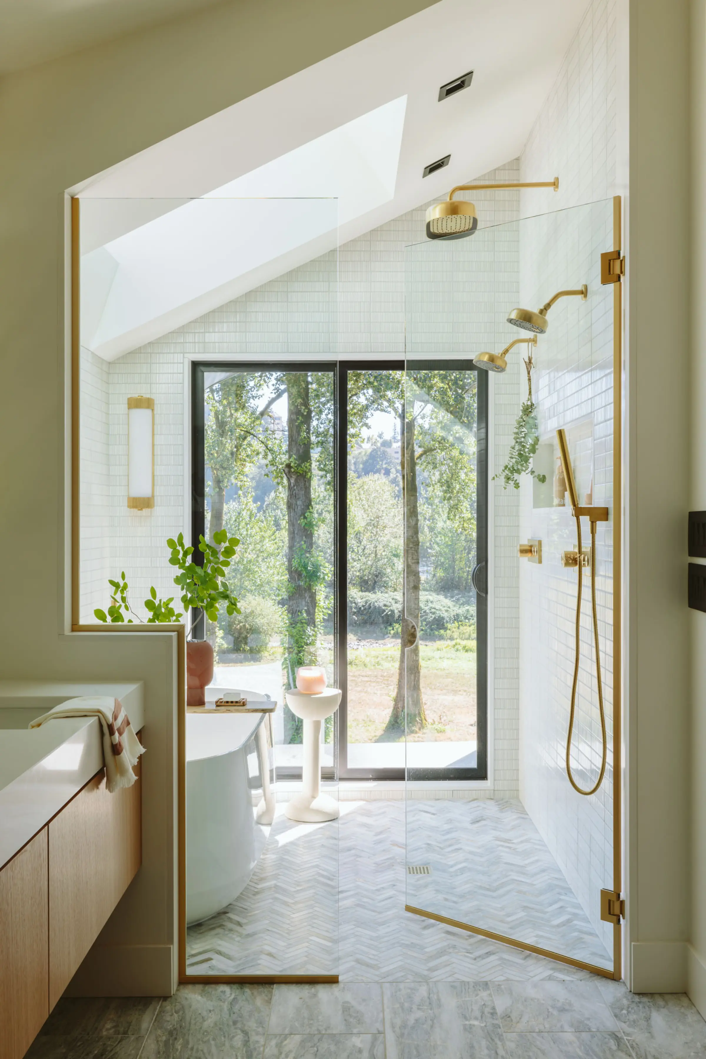 His-and-her shower